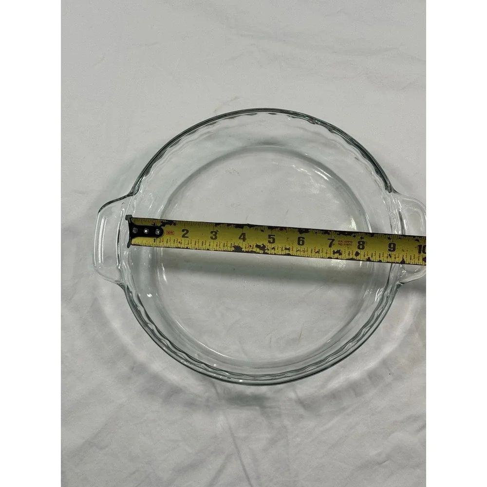 ANCHOR HOCKING Clear Glass Fluted 9.5